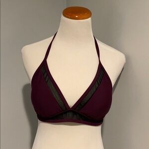 Express Purple Halter Bikini Swim Top